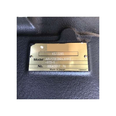 100% KSJ2285 A8V172ESBR6 Εκσκαφέας κύρια αντλία Rexroth A8V172 Υδραυλική αντλία Καλύτερη πώληση